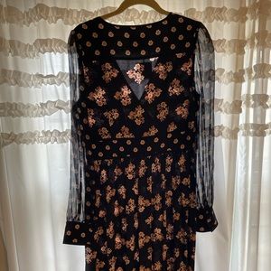 Beautiful kate spade ♠️ dress with sheer long sleeves